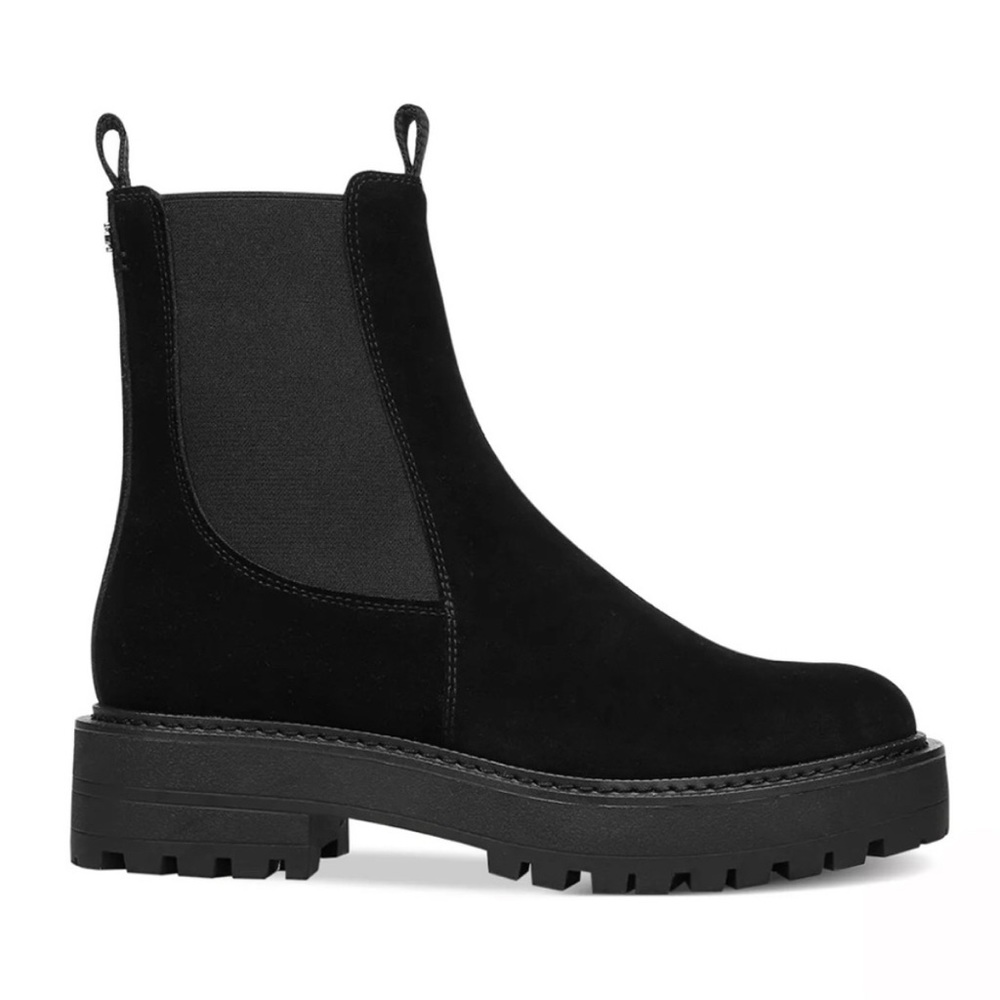 Sam Edelman Laguna Black Suede Chelsea Boot - size 5.5